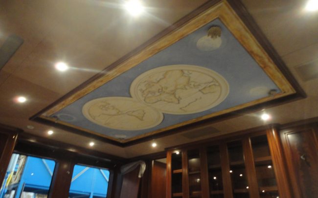 Maurizio Magretti - Painting on ceiling on a private yacht