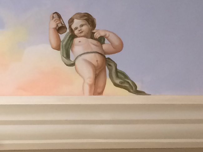 Decorazioni classiche - Putto con clessidra