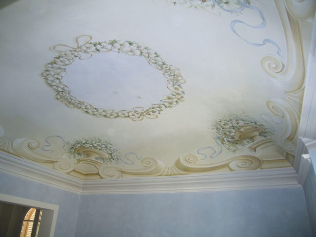 Decorazioni classiche su soffitto - Maurizio Magretti Pittore