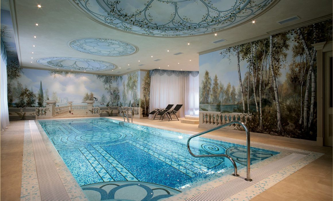 Paesaggio sui bordi della piscina - Maurizio Magretti