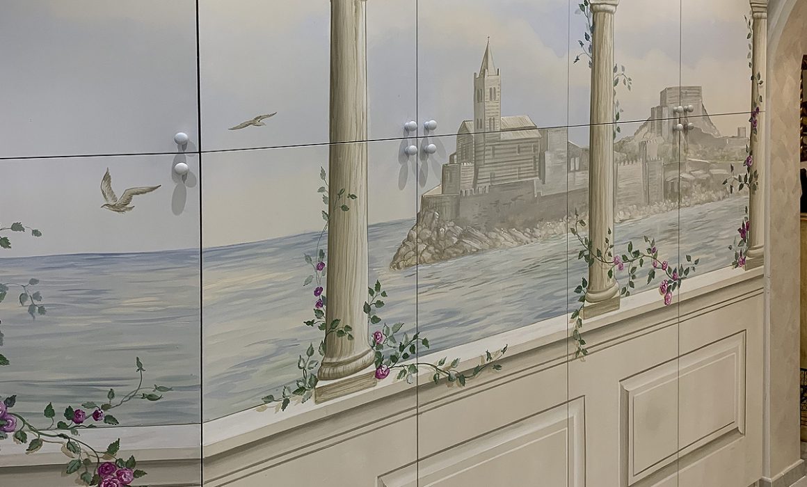 Evoluzione lavori per decorazione interni - trompe l'oeils - Magretti