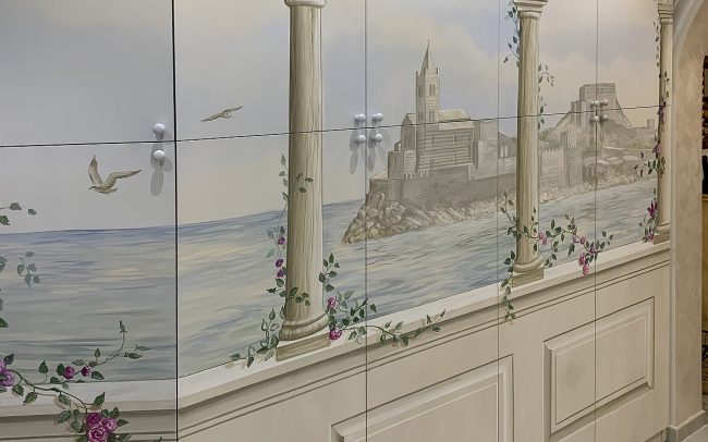Evoluzione lavori per decorazione interni - trompe l'oeils - Magretti